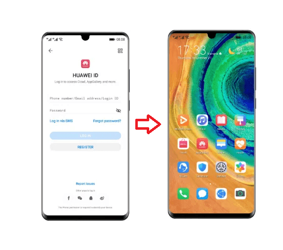 سرویس حذف دائمی اکانت هوآوی