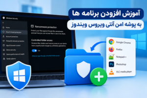 افزودن برنامه به استثناهای آنتی ویروس
